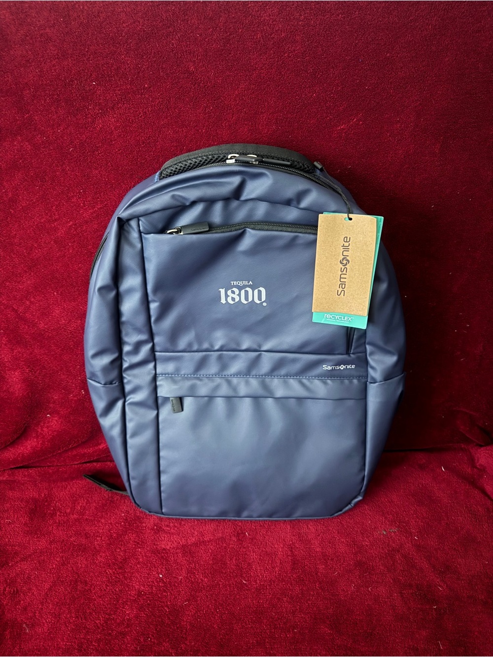 Samsonite Navy Blue 1800 Logo Backpack
